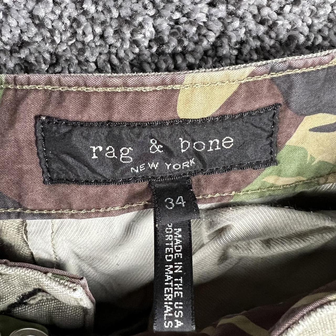 Rag & Bone Men's Khaki and Cream Trousers | Depop