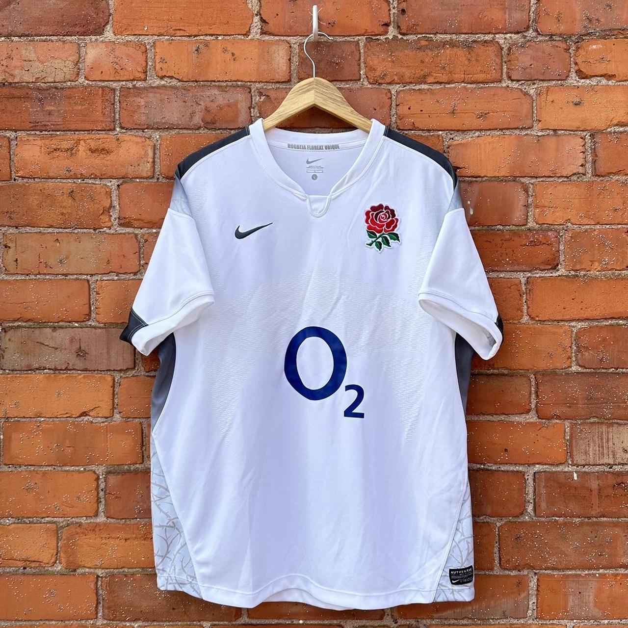 NIKE England Rugby Shirt / Short sleeve Jersey in a... Depop