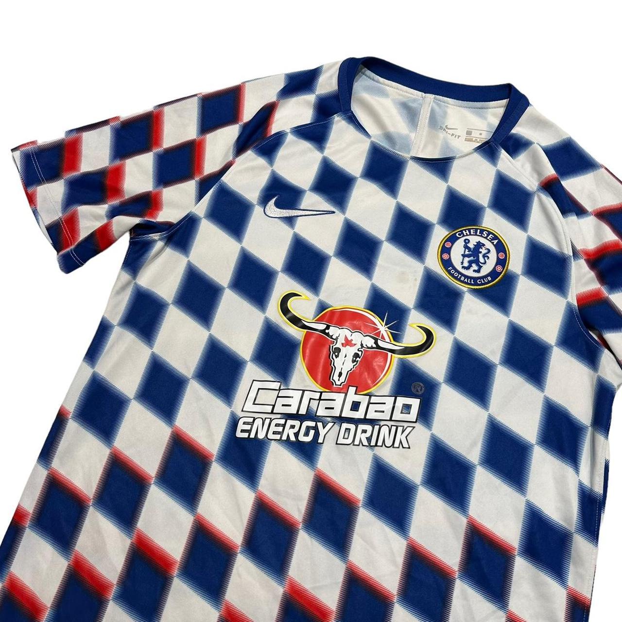 NIKE Chelsea FC Football Shirt Third Kit Blue Depop