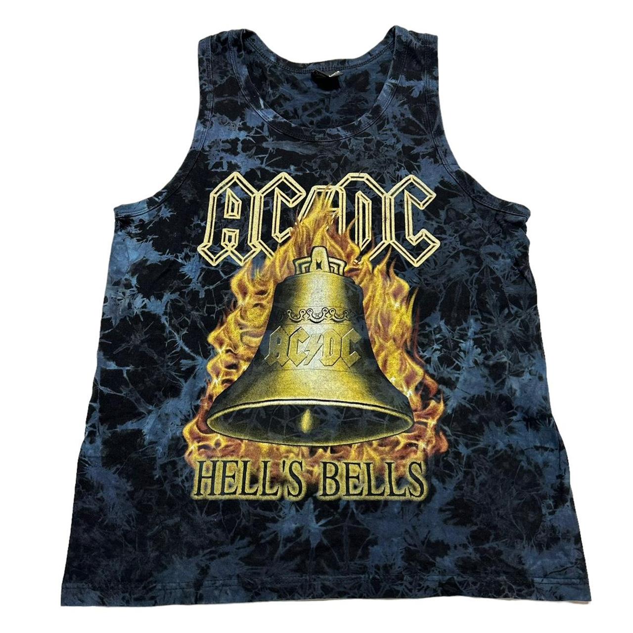 AC/DC Band T shirt Vest Y2K Screenprint Graphic &... - Depop