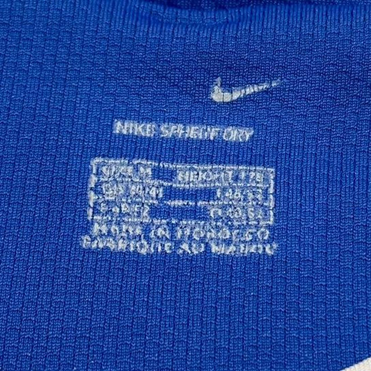 NIKE Brazil Retro Football Shirt 2000s AWAY Blue &... - Depop
