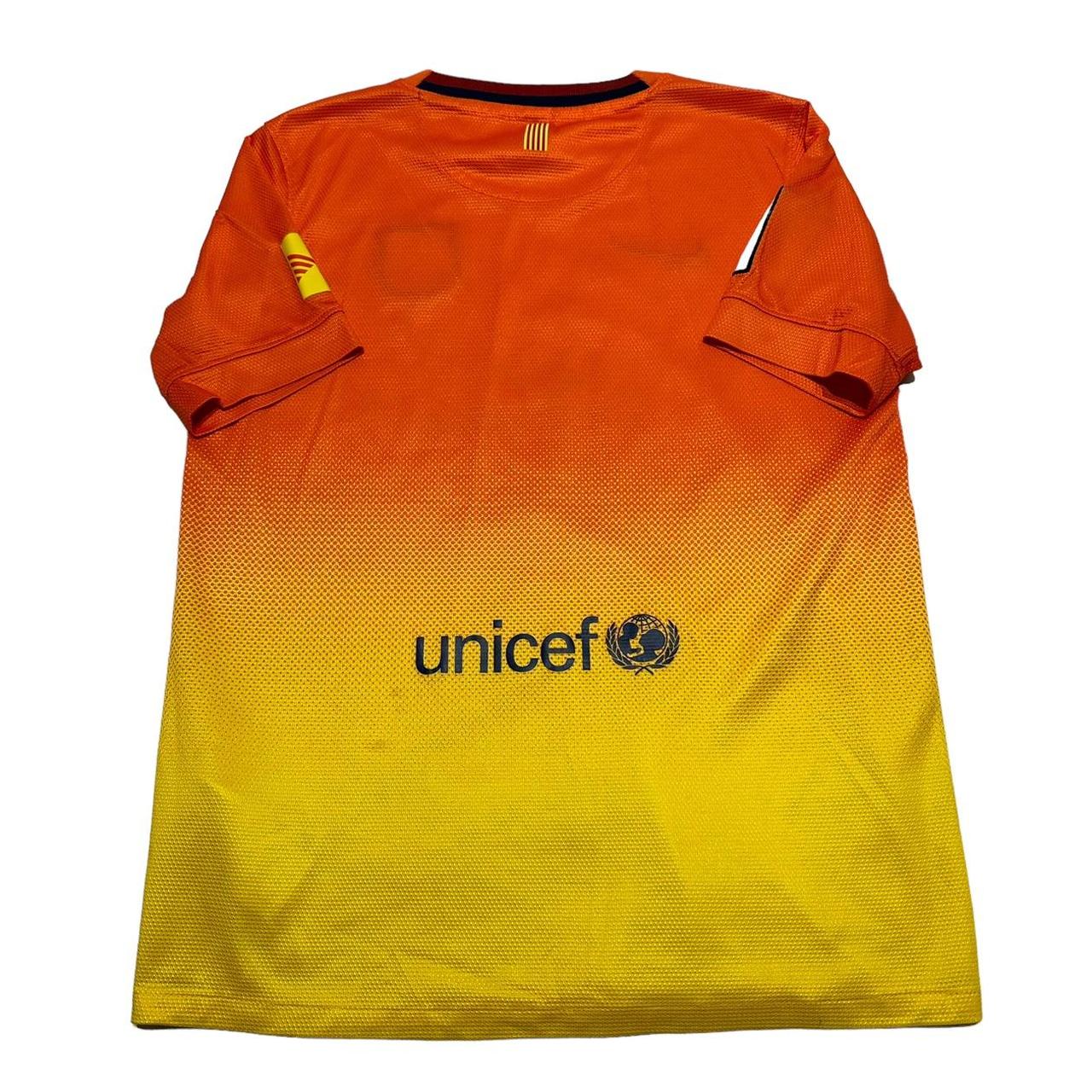 NIKE Barcelona Football Shirt Retro Sunset Depop