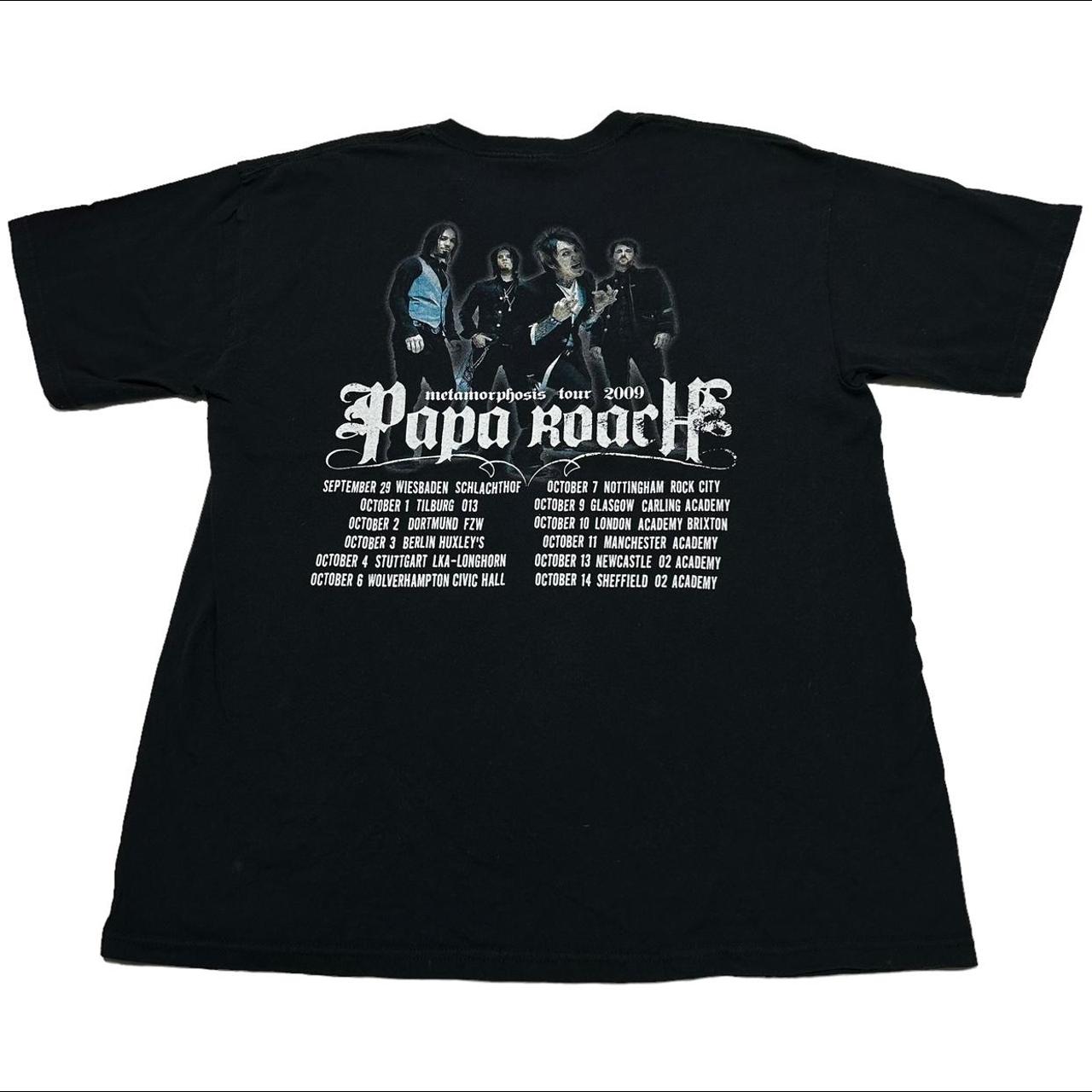 PAPA ROACH Band Tour T shirt Black Multi colourway. Depop