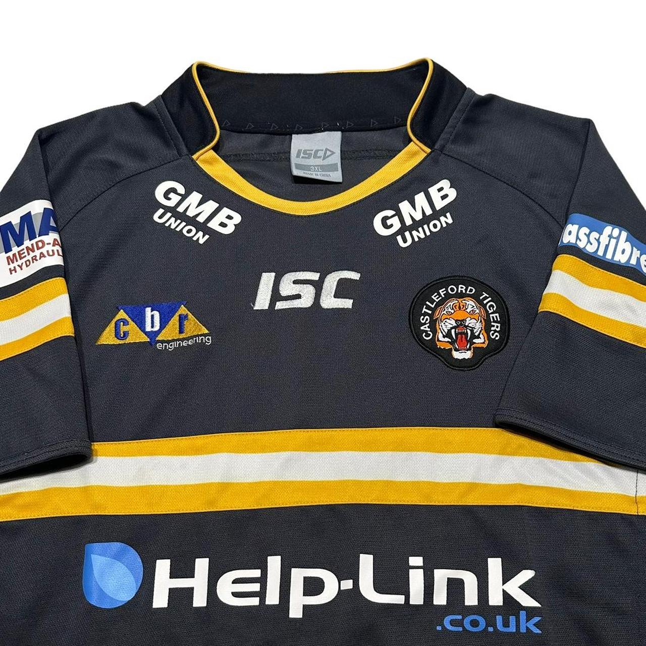 Castleford Tigers Rugby Shirt Short Sleeve Jersey Depop