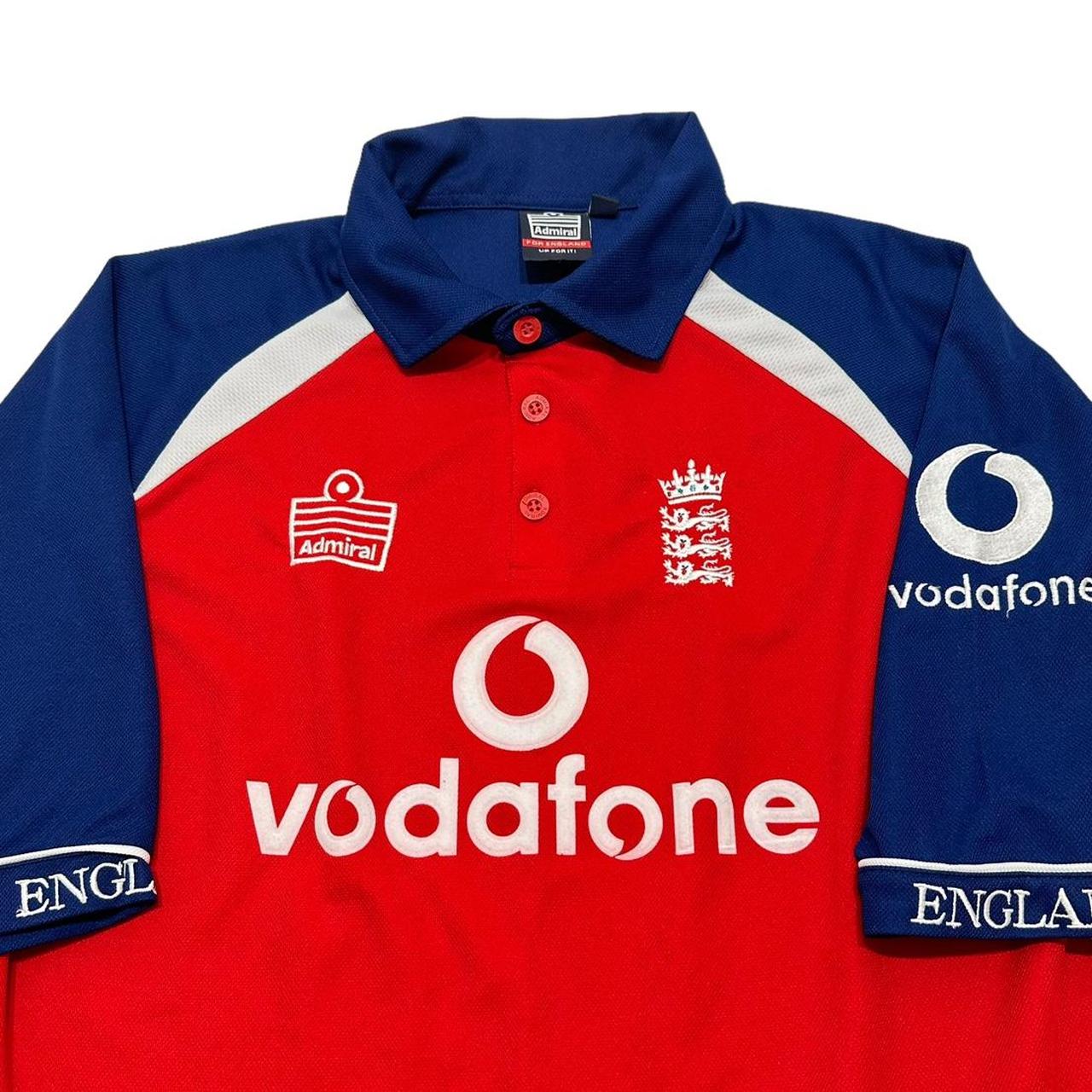 Retro England Cricket Shirt ADMIRAL Sports Jersey... Depop