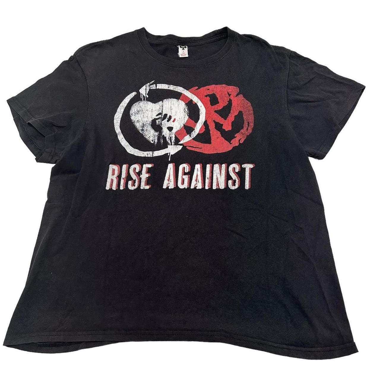 RISE AGAINST Band T Shirt Retro Tour 2014 TEE... - Depop