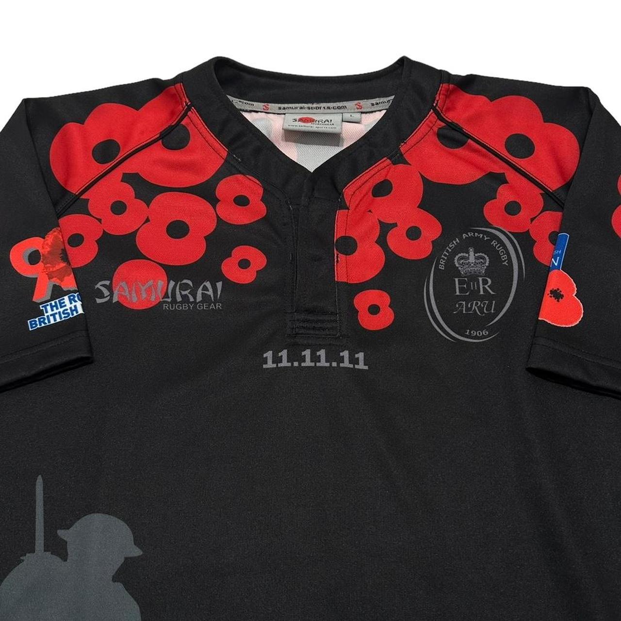 ル 年末のプロモーション BRITISH ARMY Depop | SAMURAI Jersey Sports Retro Shirt Rugby ウェア