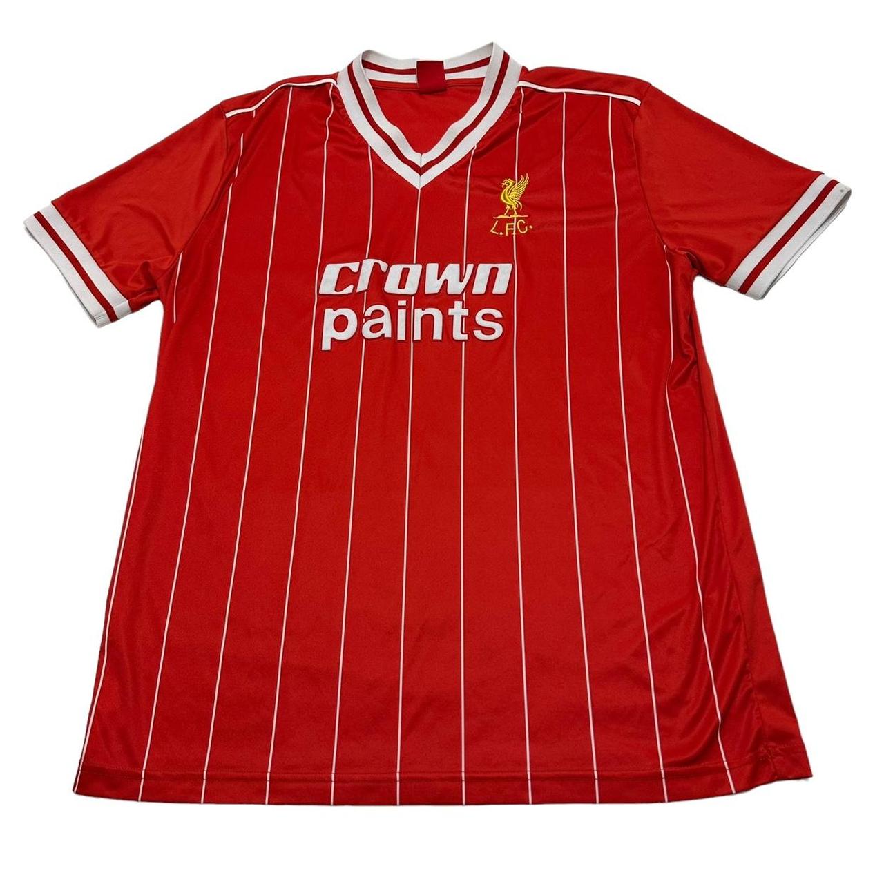 Retro LIVERPOOL Football Shirt Crown Paints Sponsor