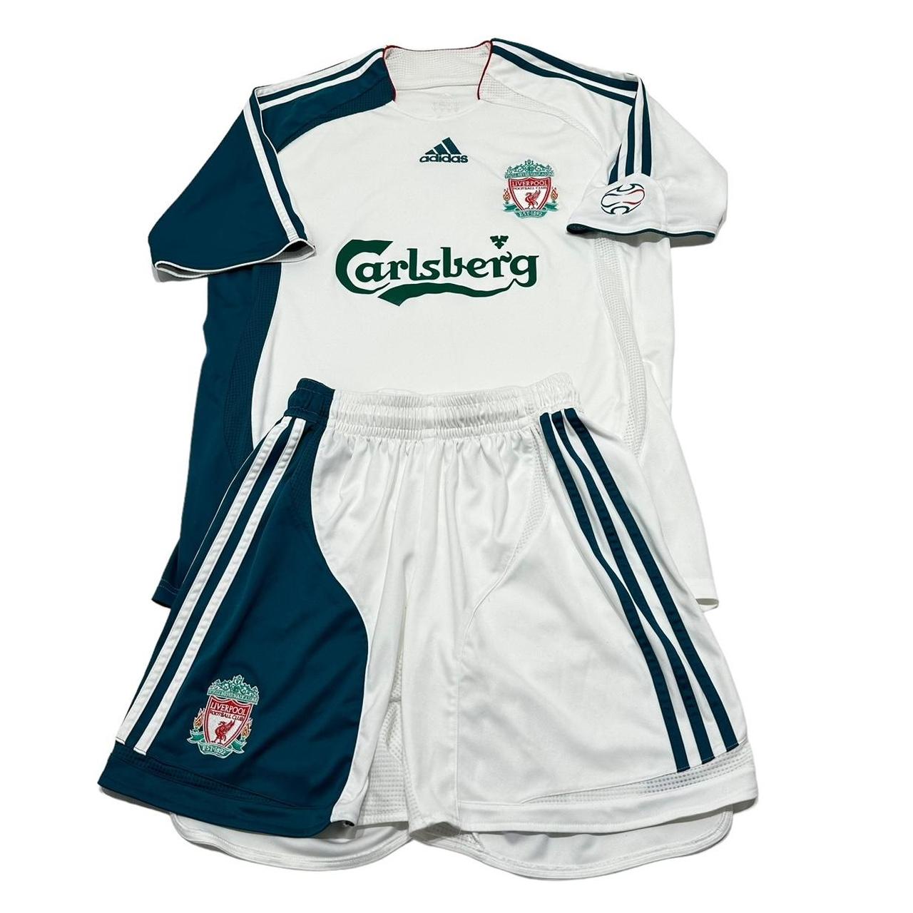 ADIDAS Liverpool Football Shirt & Shorts Set Retro | Depop