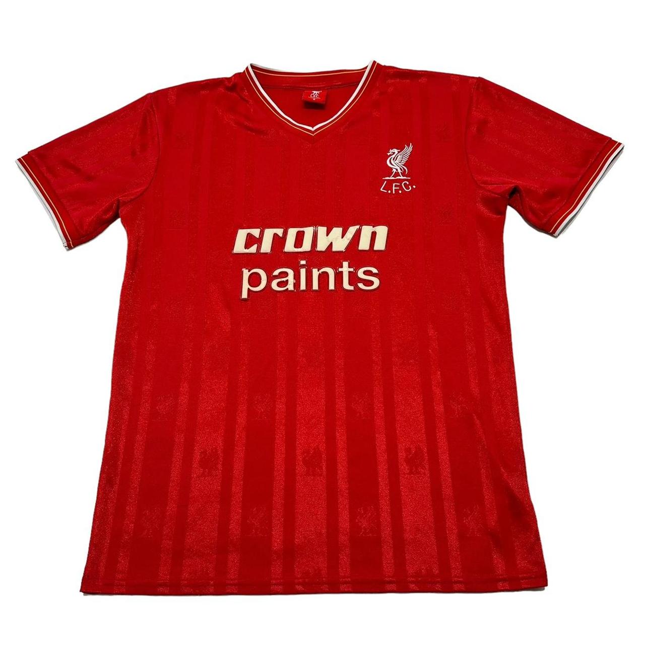 Retro LIVERPOOL Football Shirt Crown Paints Sponsor | Depop