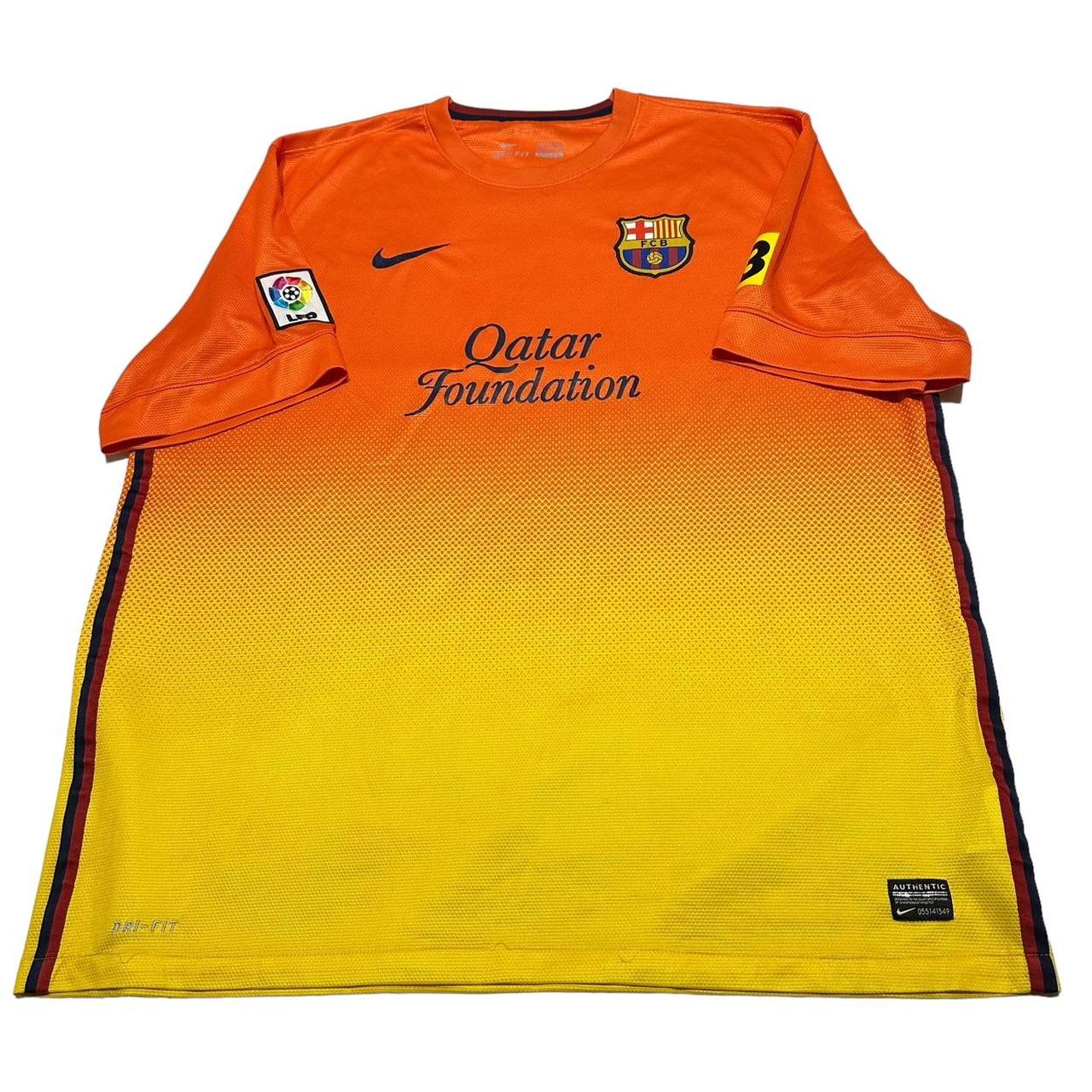 Men's Retro Barcelona factory Away Soccer Jersey Shirt Nike