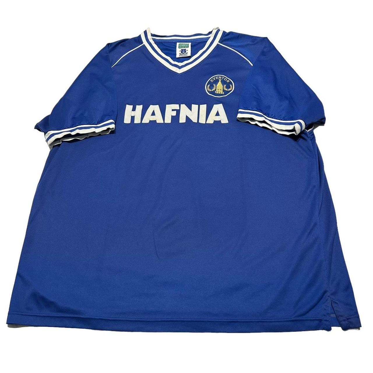 EVERTON Football Shirt Retro Score Draw Home Blue Depop