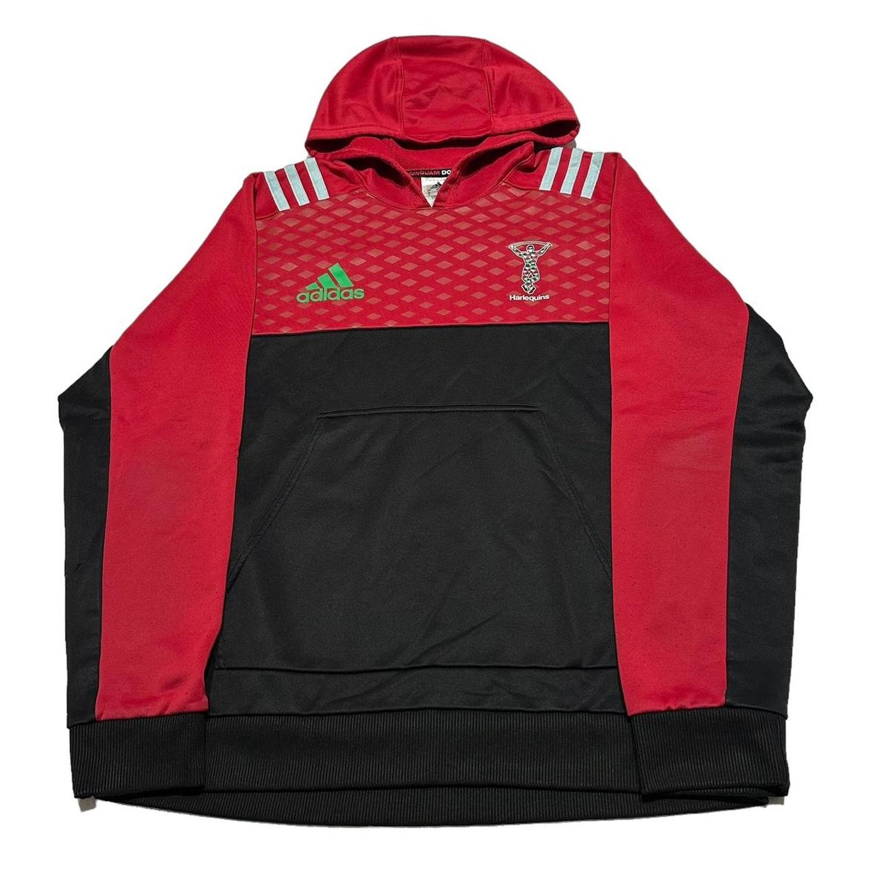 HARLEQUINS Rugby Jumper Hoodie 2017 Adidas Retro. Depop