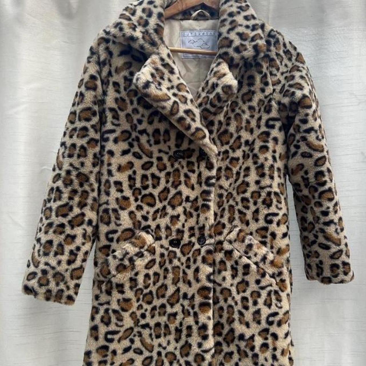 Repop!! Leopard print faux fur coat Really... - Depop