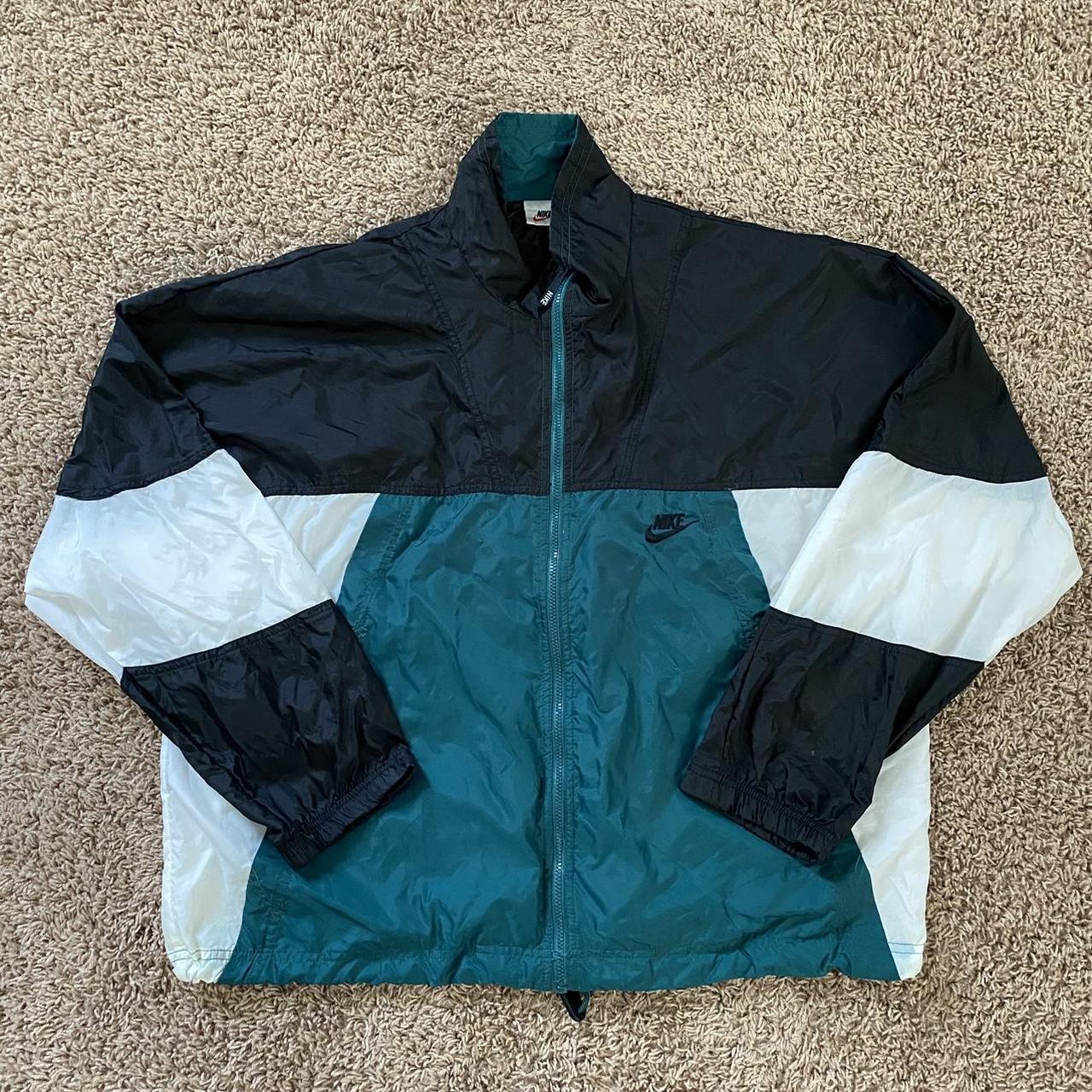 Vintage 90s Nike Windbreaker Jacket Size:... - Depop