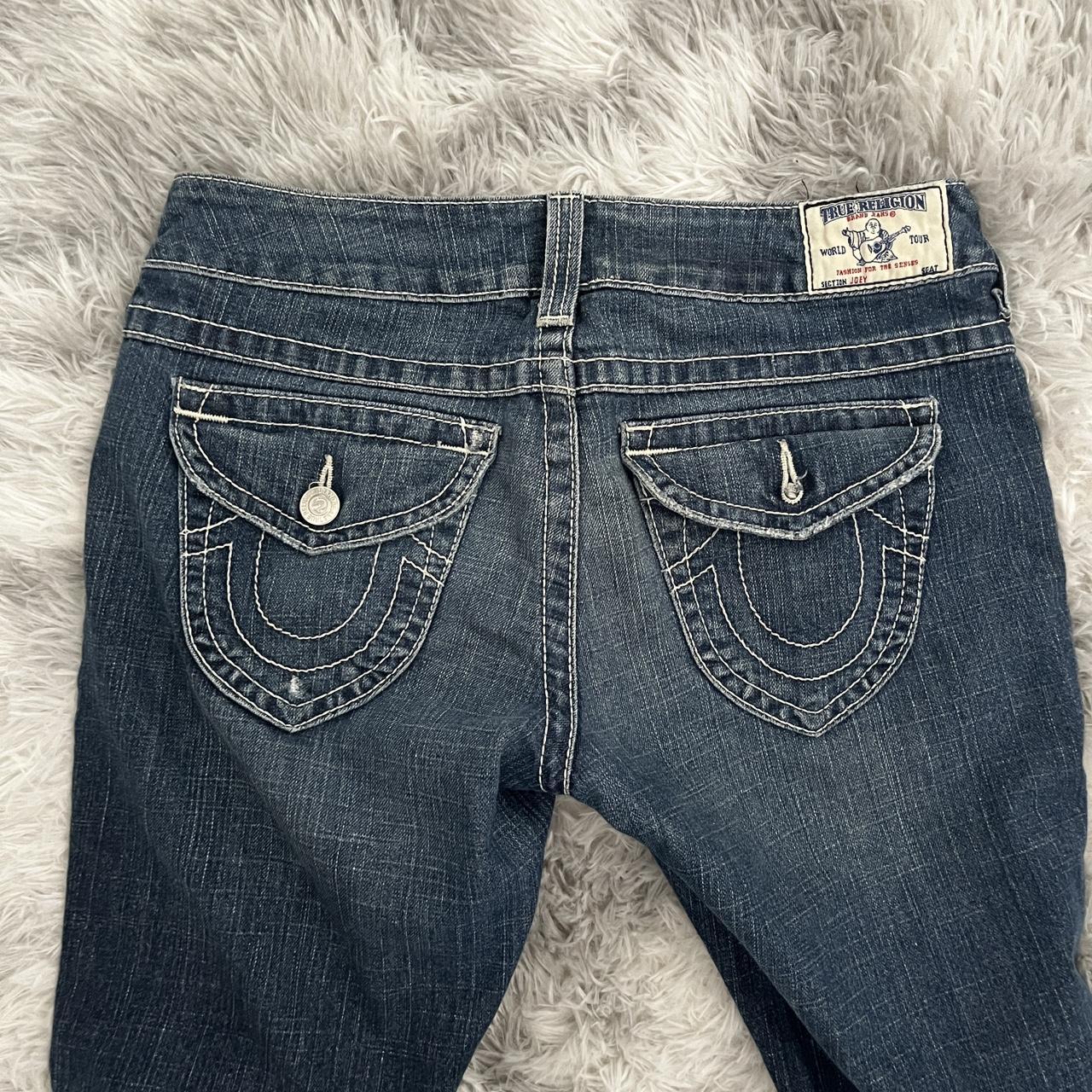 True religion jeans low waisted - size 31 too big... - Depop