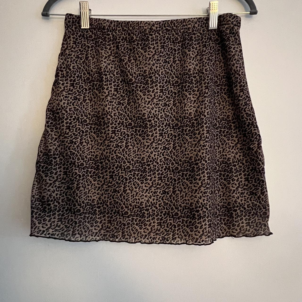 cute leopard skirt could work for a costume or... - Depop