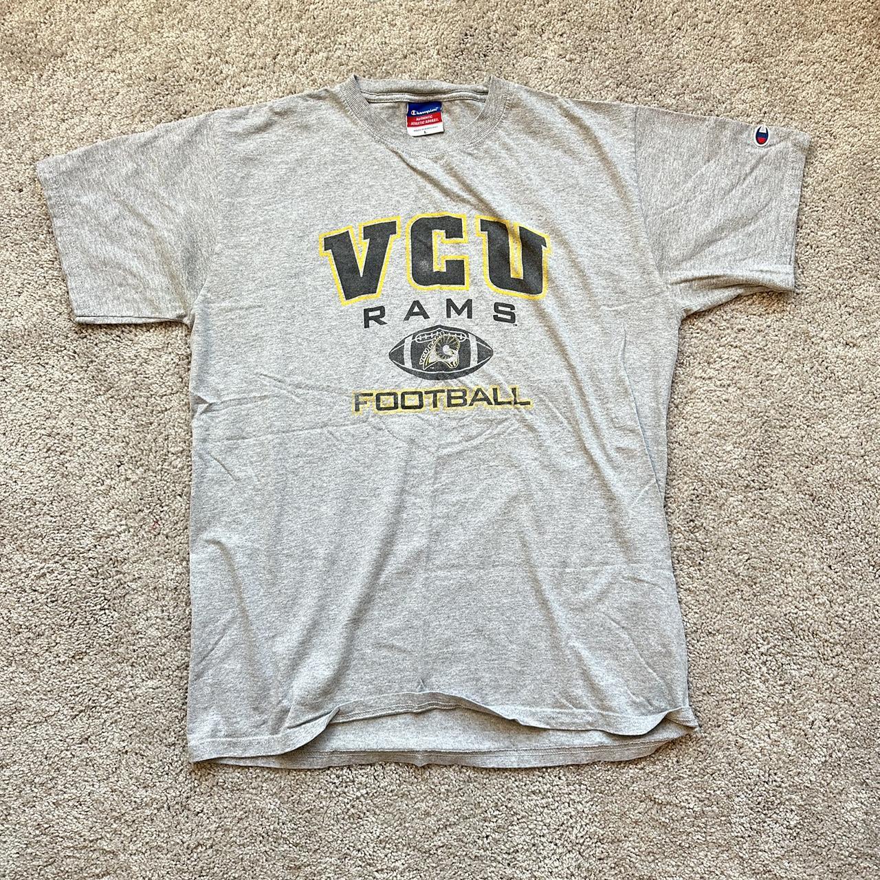 vcu champion graphic t-shirt - good condition, worn... - Depop