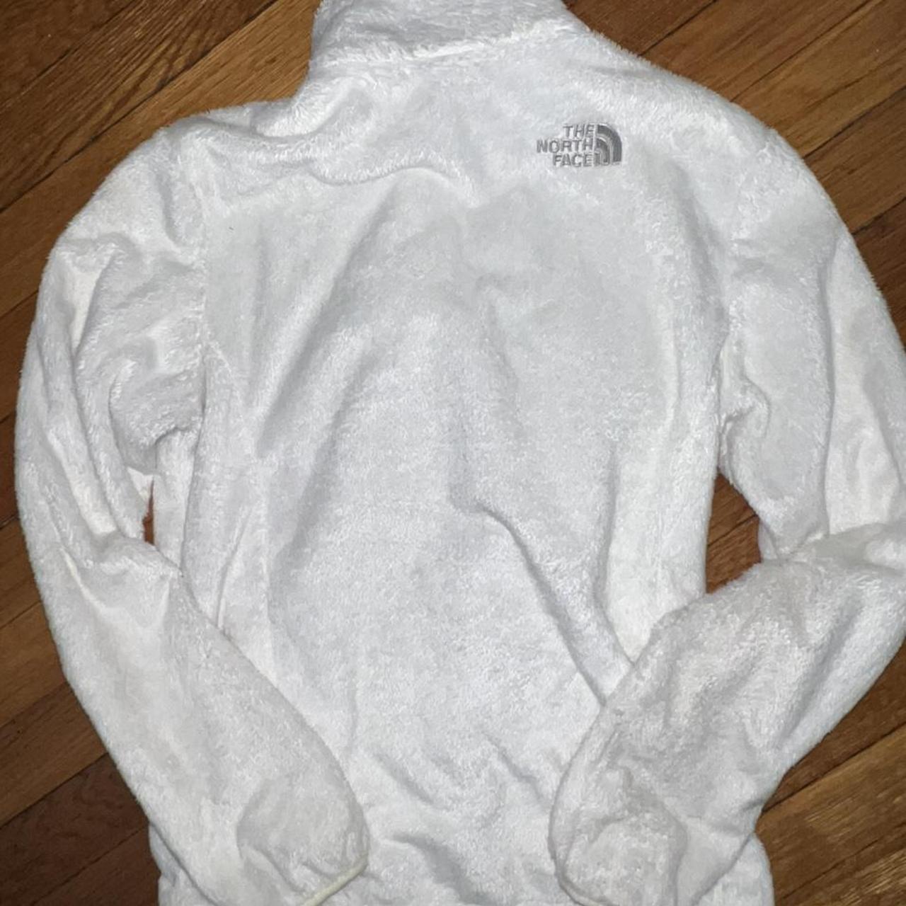 The North Face White Fleece Jacket Standard... Depop