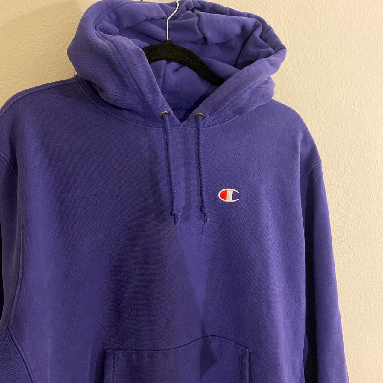 Dark purple champion online sweatshirt