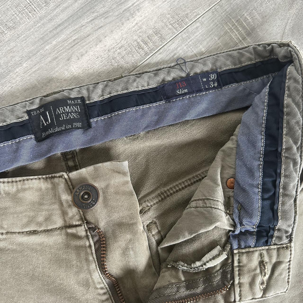 Armani Jeans Men's Khaki and Tan Trousers (2)