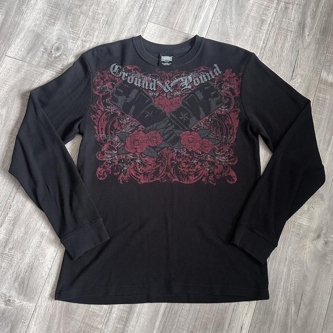 ☠️ MALLGOTH GRUNGE MMA ELITE THERMAL LONGSLEEVE SHIRT... - Depop