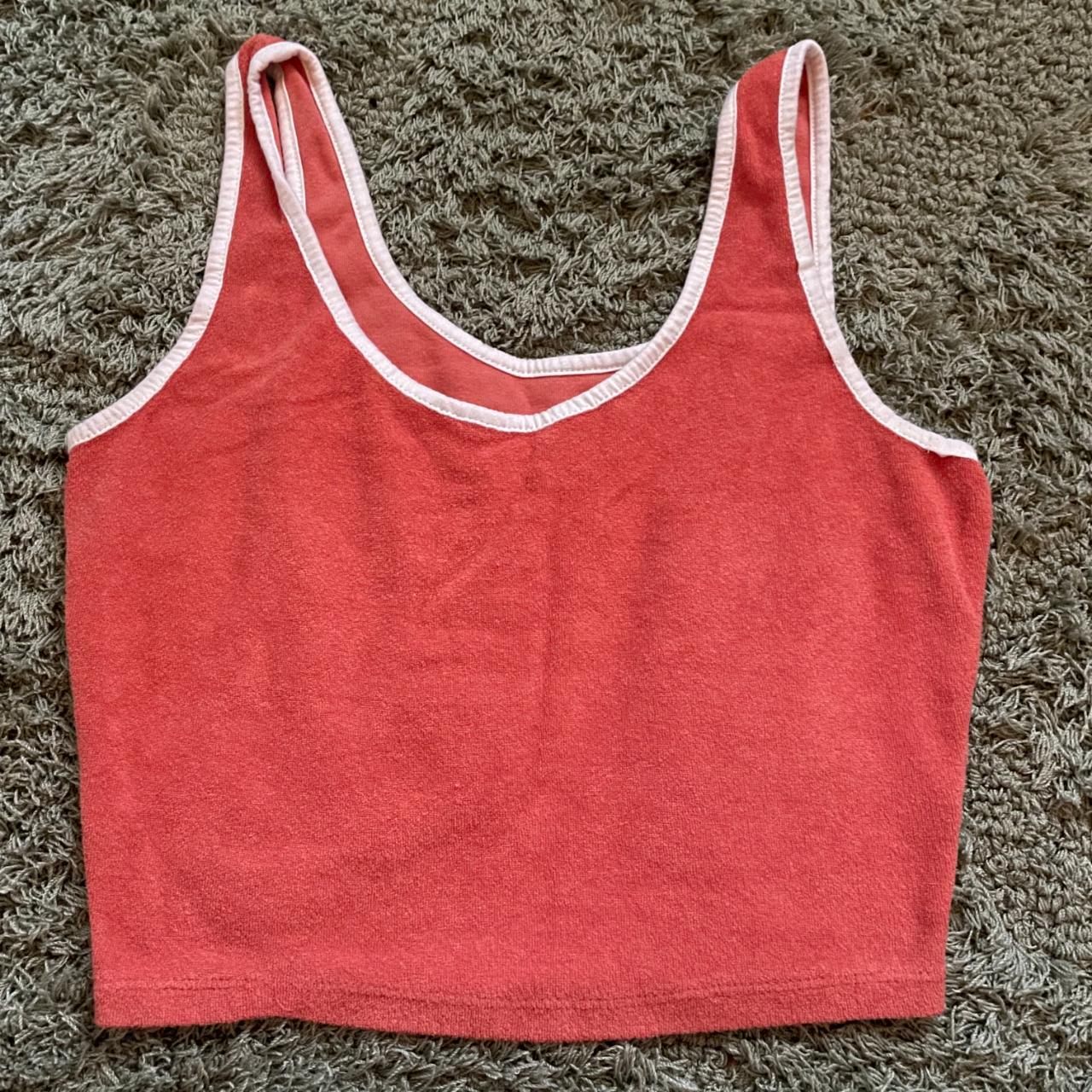 Small red tank top, great condition, fruit of the loom - Depop