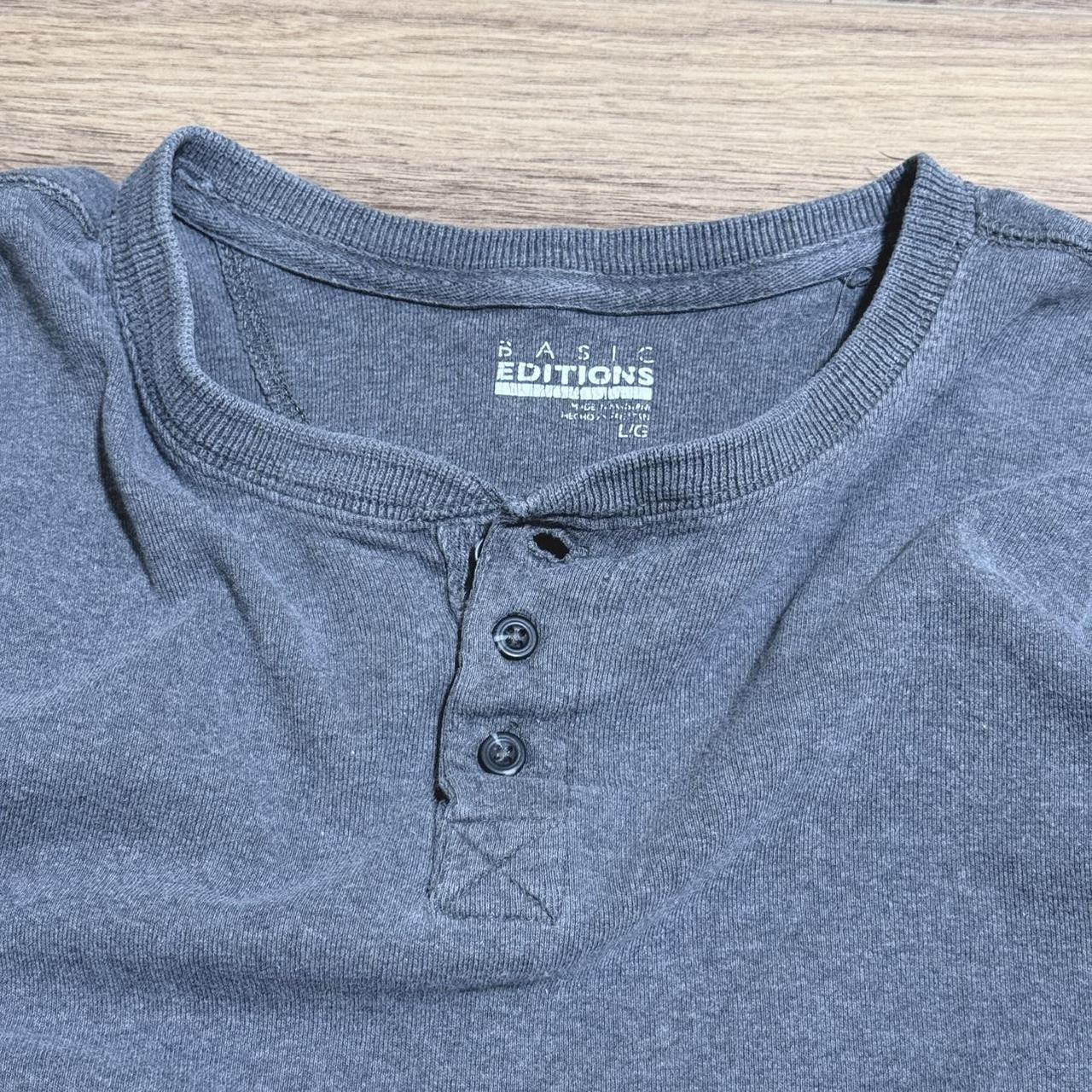 Basic Editions Men's Shirt - Grey - L – BASIC EDI… - image 4