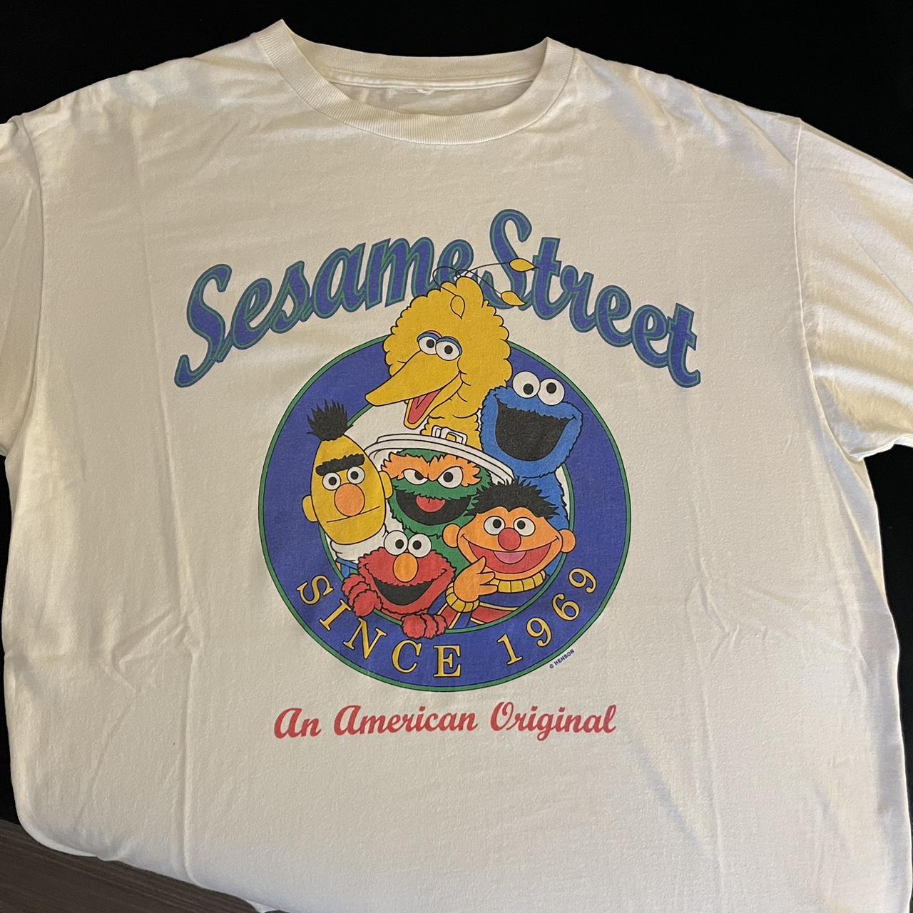 90s Sesame Street Vintage Tee Shirt Big Bird Elmo... - Depop