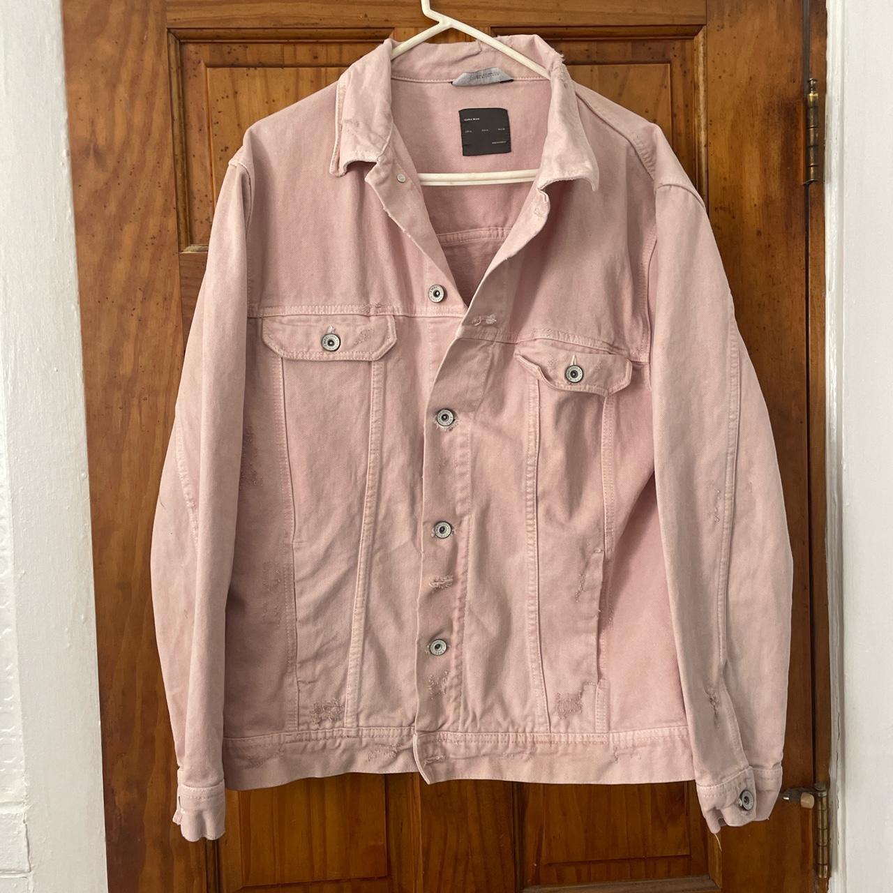 Zara Men's Pink Jacket Depop