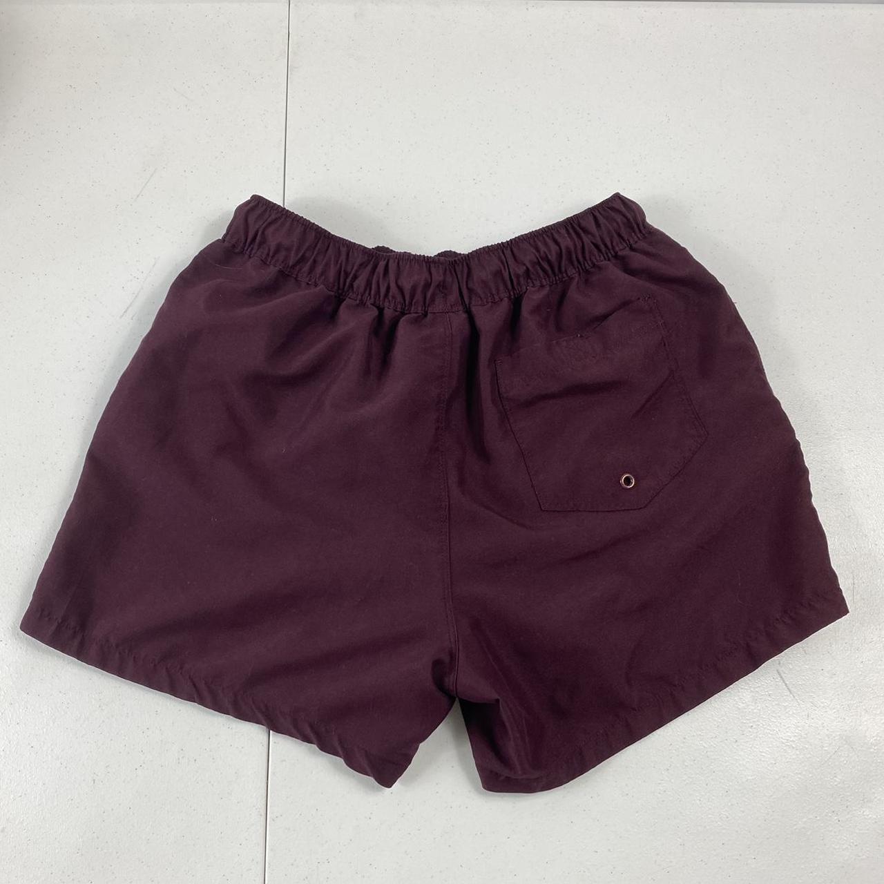 ASOS Men's Burgundy Swim-briefs-shorts | Depop