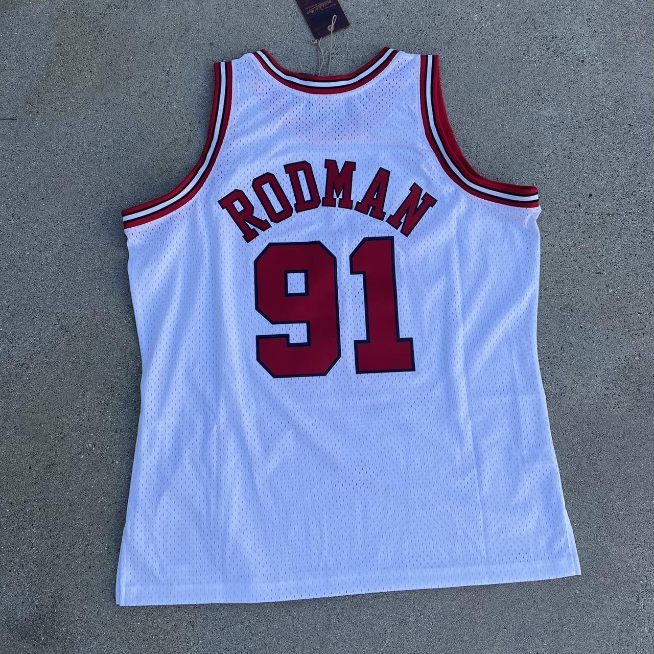 Chicago bulls Dennis Rodman basket ball jersey - Depop