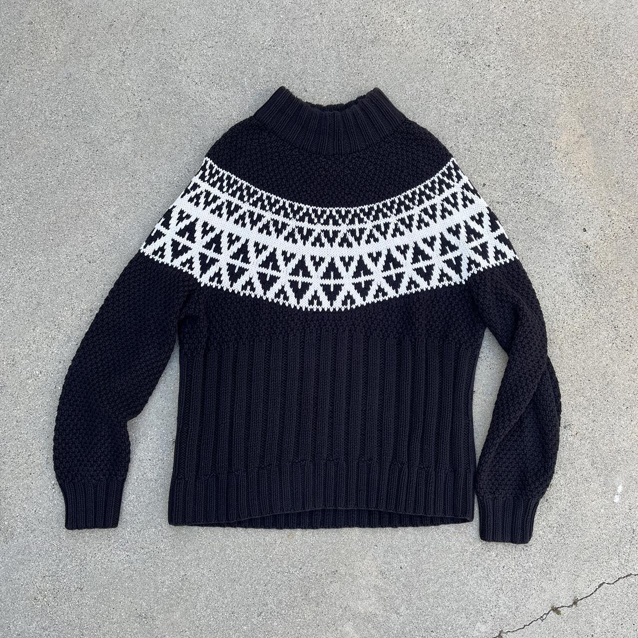 One of the Softest Knitted Black/White Turtle Neck... - Depop