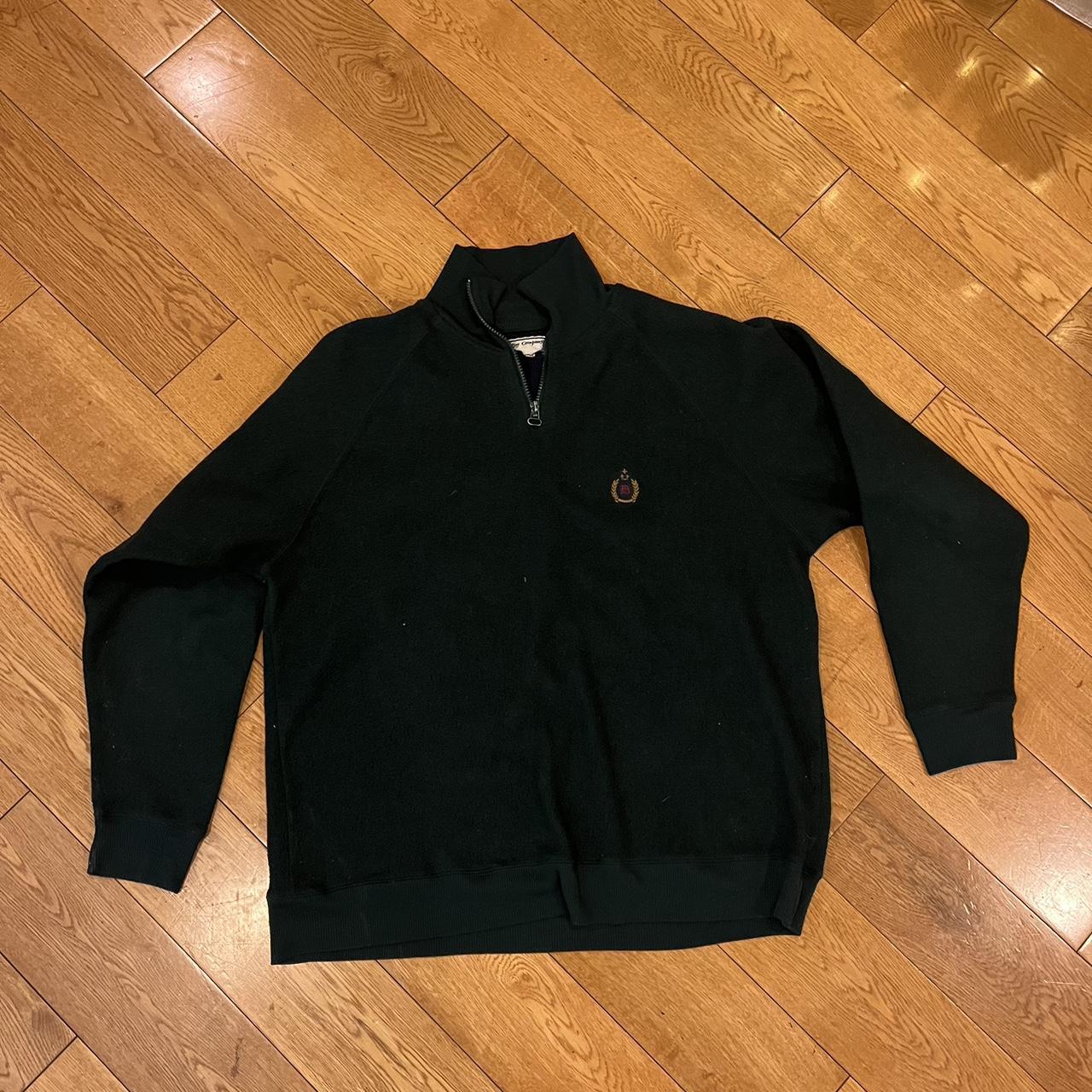 Bugle boy dark green quarter zip sweater have you... Depop