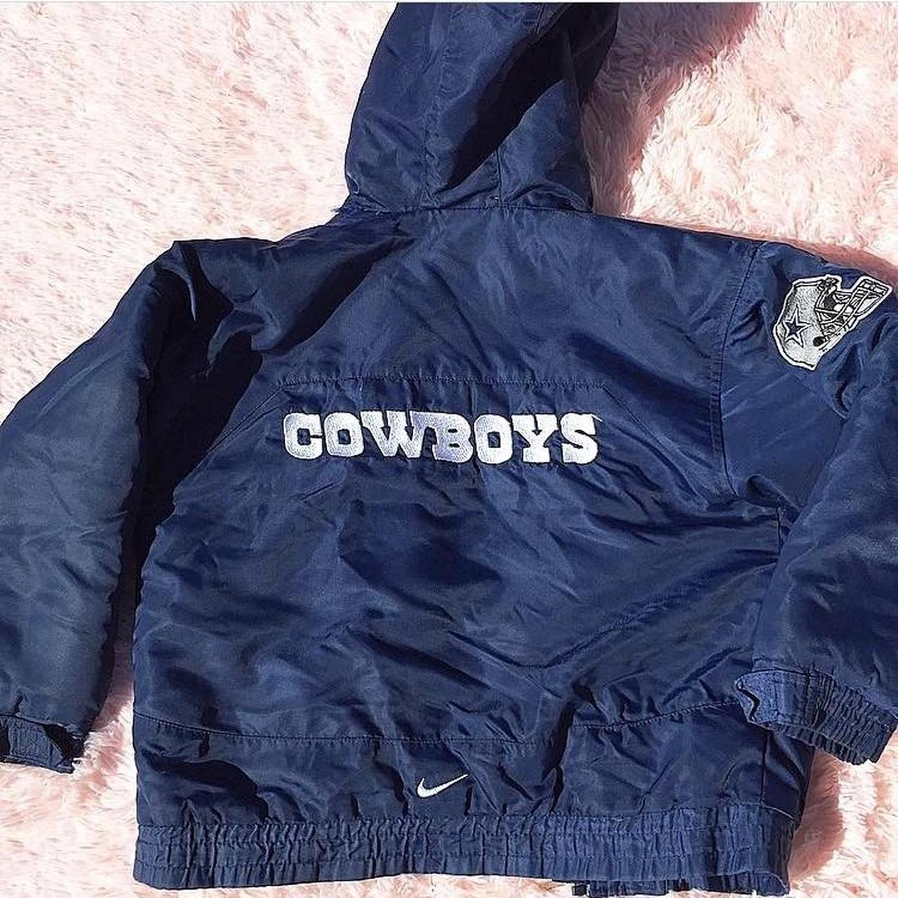 Vintage 90's Nike Cowboys Kids Puffer Jacket. This - Depop