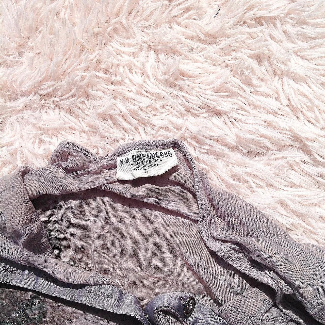 Miss Me Unplugged Floral Taupe Burn out Bedazzled... - Depop