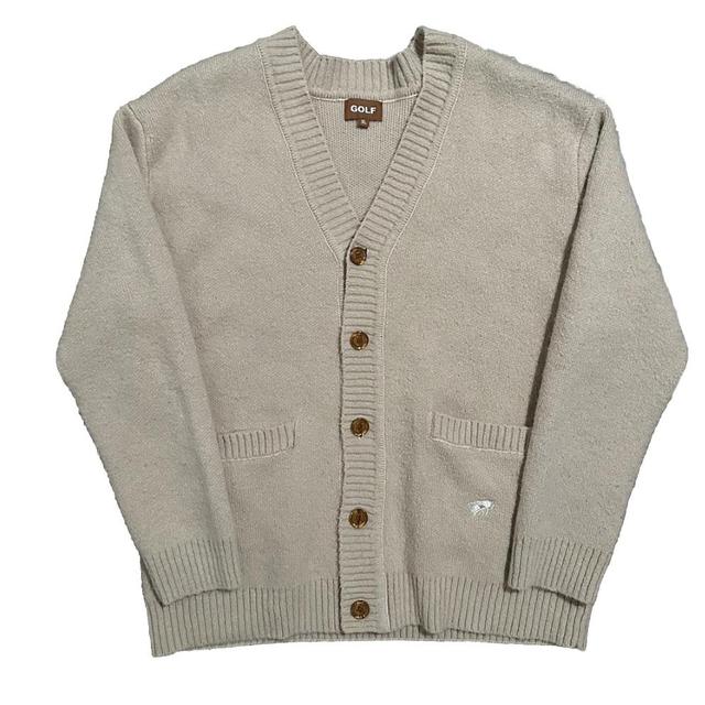 Golf Le Fleur Bee Tan/beige cardigan Size XL... - Depop