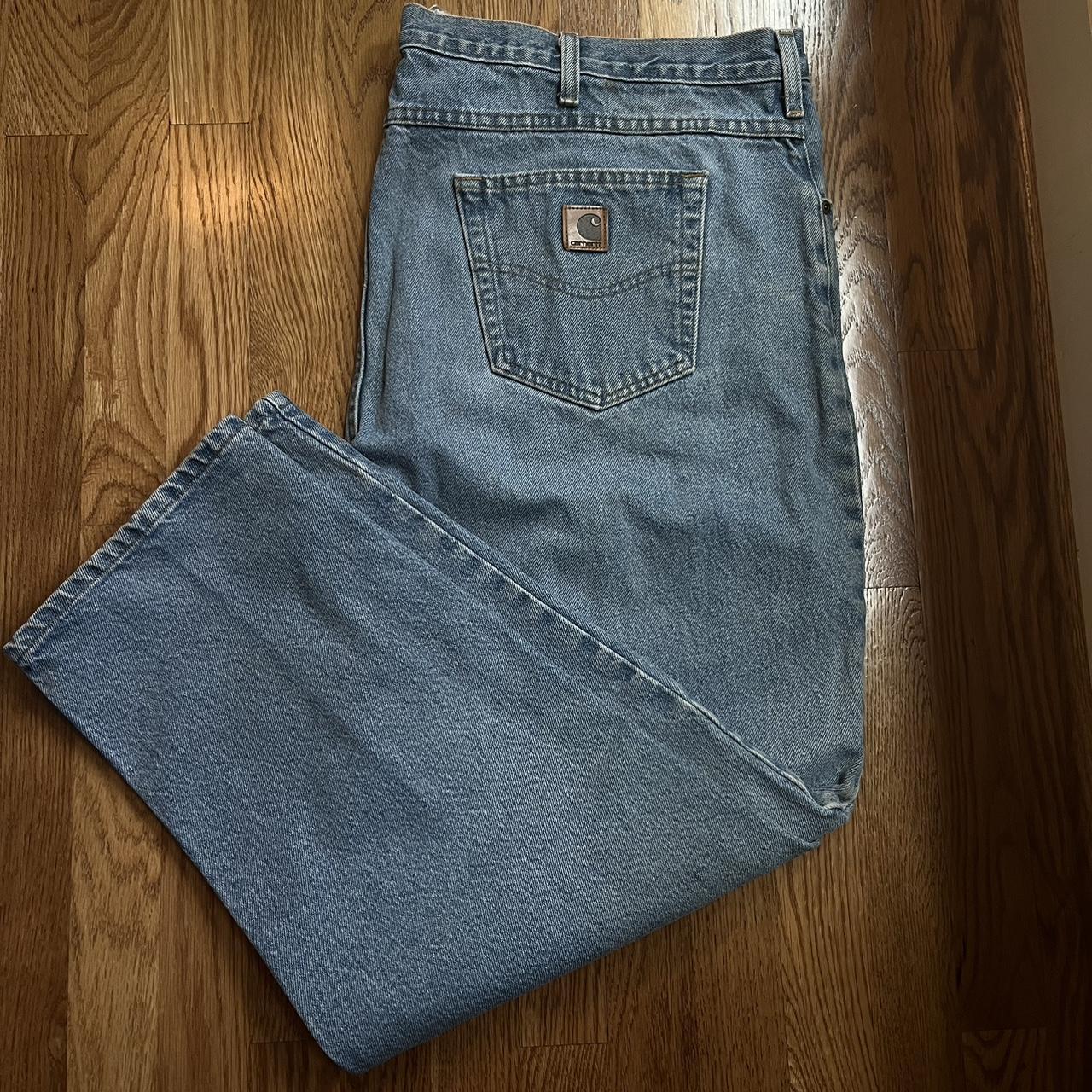 Vintage Carhartt Jeans Size 46x30 Thrifted, light... - Depop