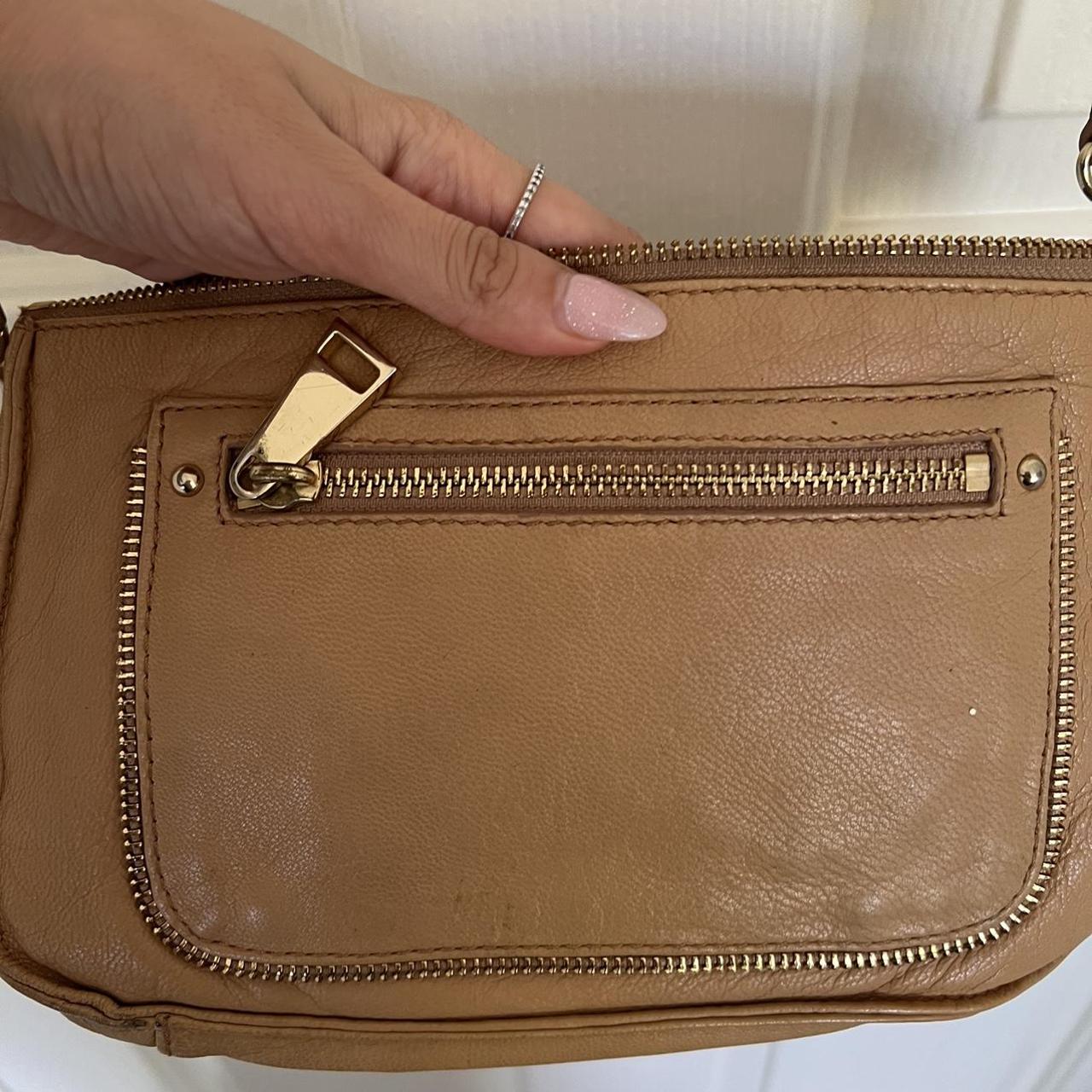 Witchery vintage tan bag Made with high quality... - Depop