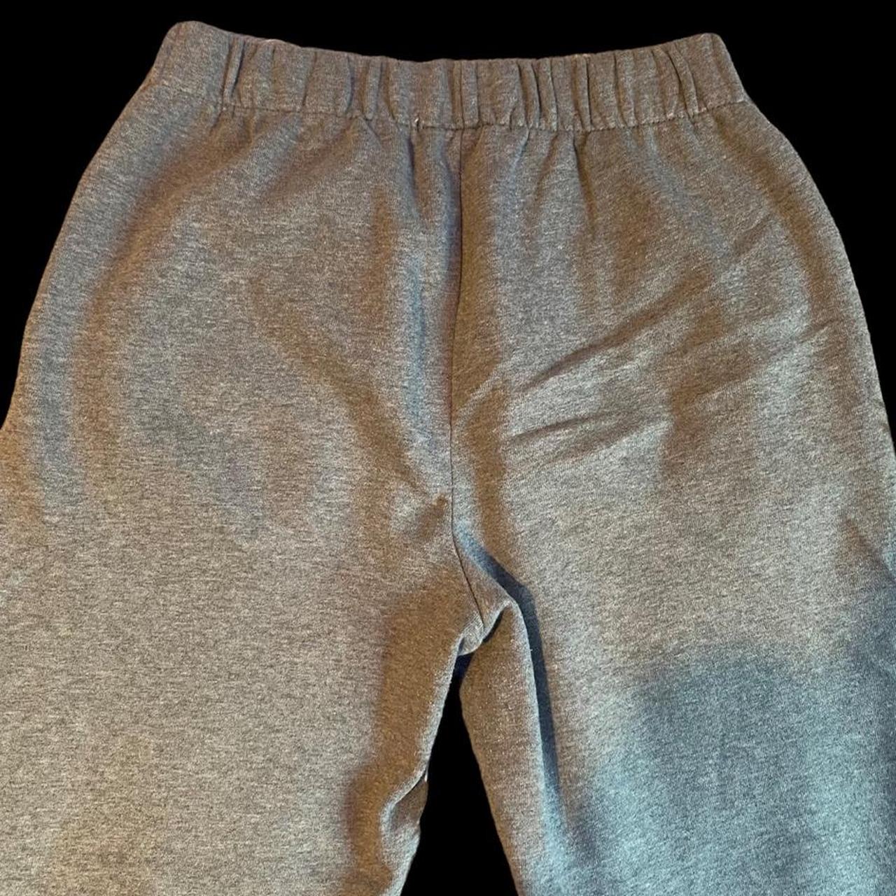 Brandy Melville Women's Grey and White Joggerstracksuits Depop