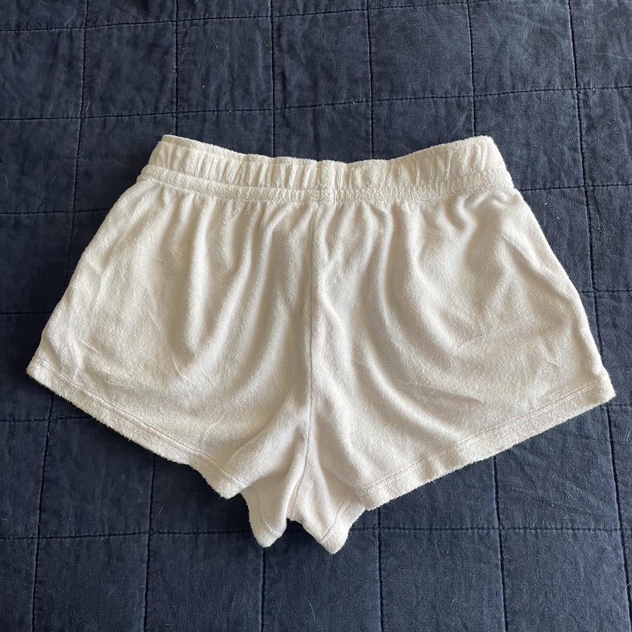 Women's Pink and White Shorts | Depop