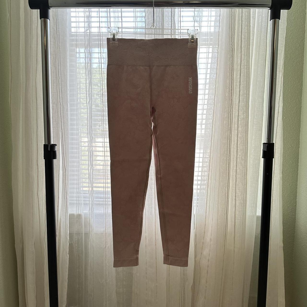 gymshark barely worn blush pink leggings great for... Depop
