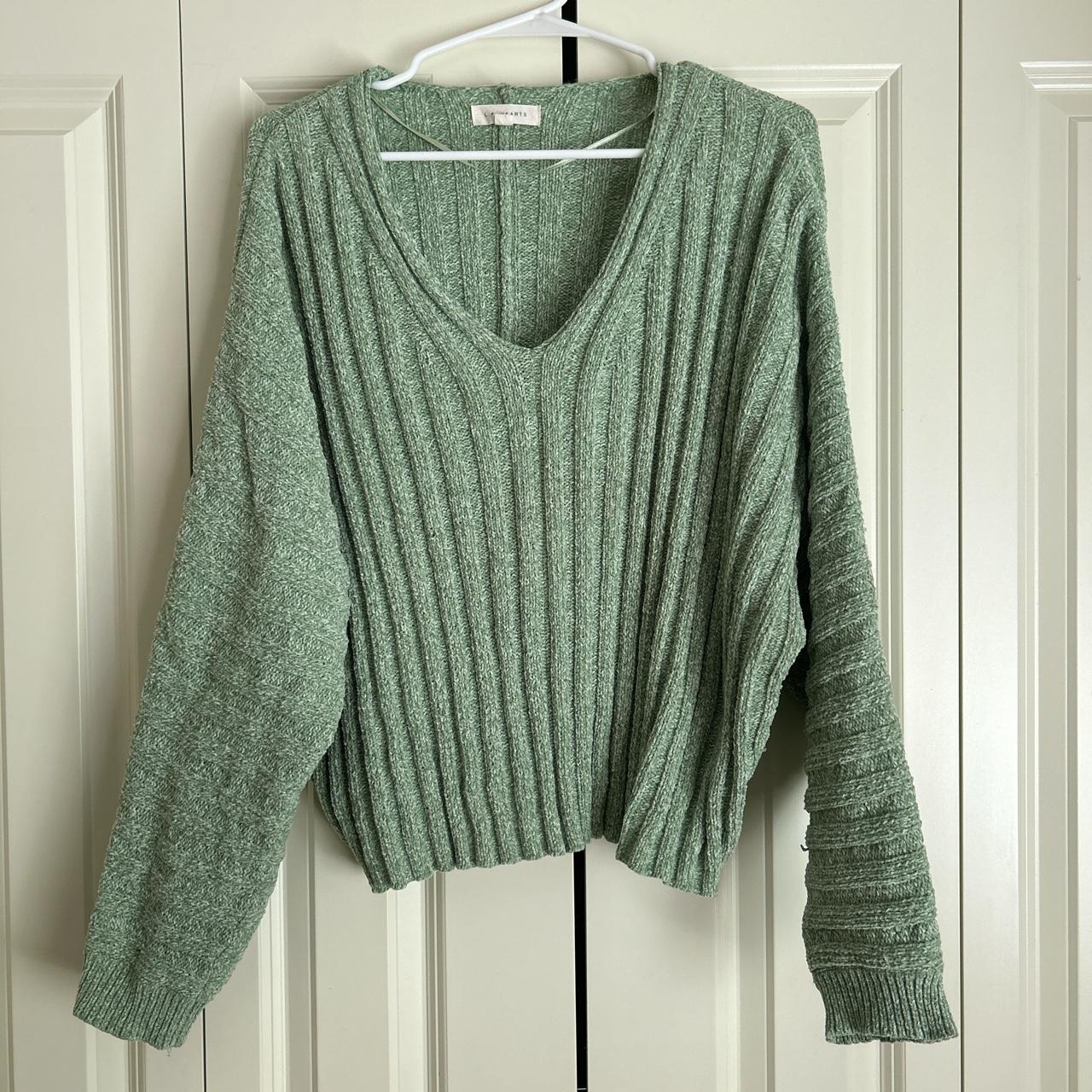 green pacsun sweater size-L #pacsun #sweater - Depop