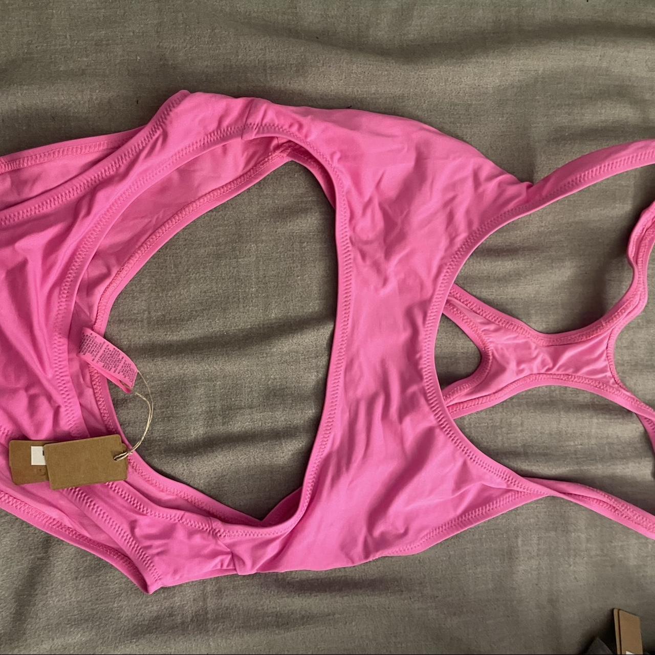 NWT Skims Swim Cut Out Monokini Small in Bubblegum... - Depop