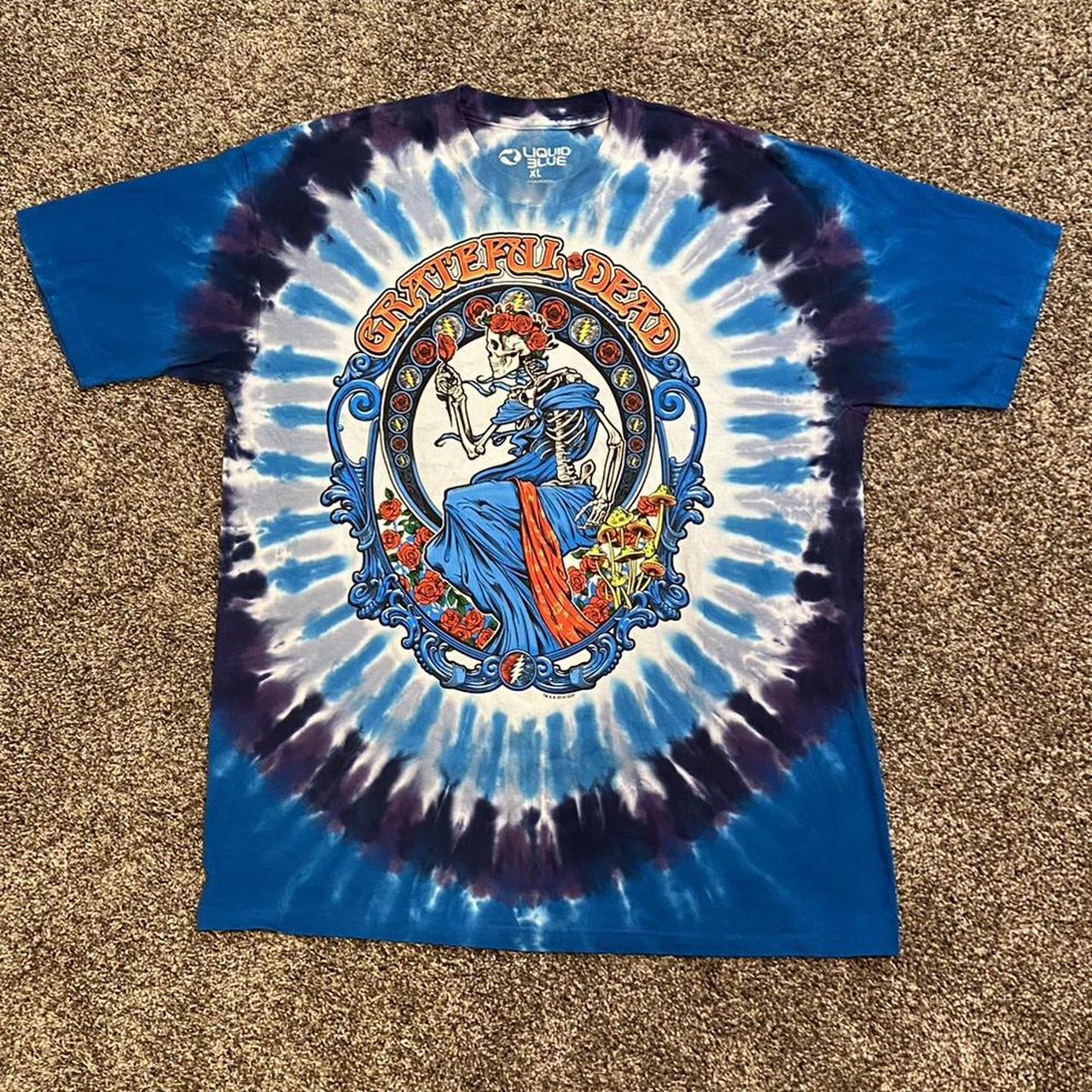 liquid blue Men’s Multi T-shirt | Depop