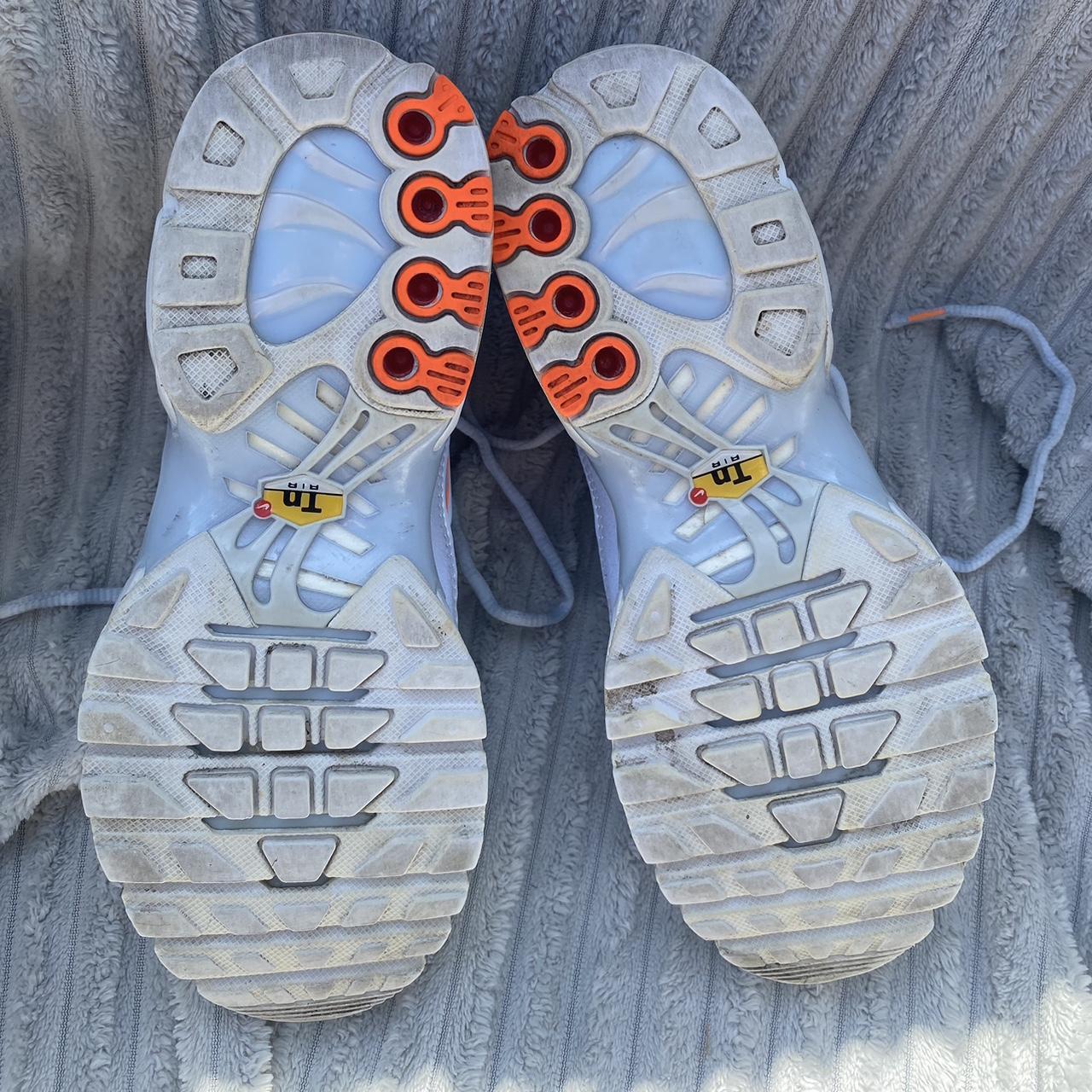 Nike Air Max Plus TN Hydrogen Blue White Orange... - Depop