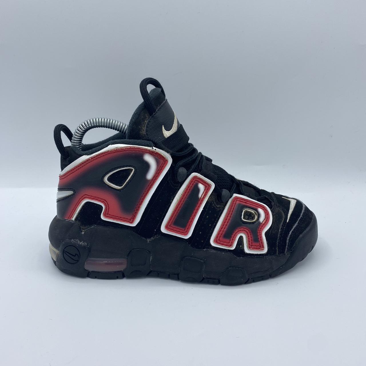 Nike air more uptempo black/white-laser clearance crimson