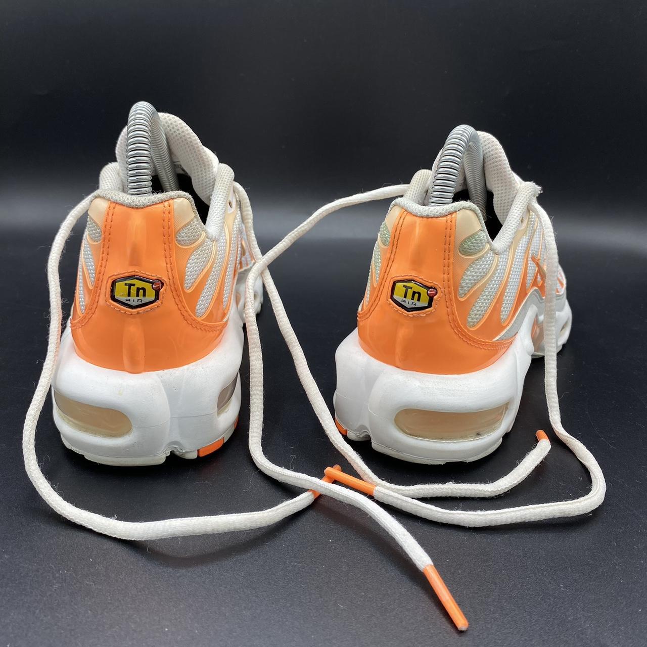 Nike Air Max Plus TN White Atomic Orange Crimson. Depop