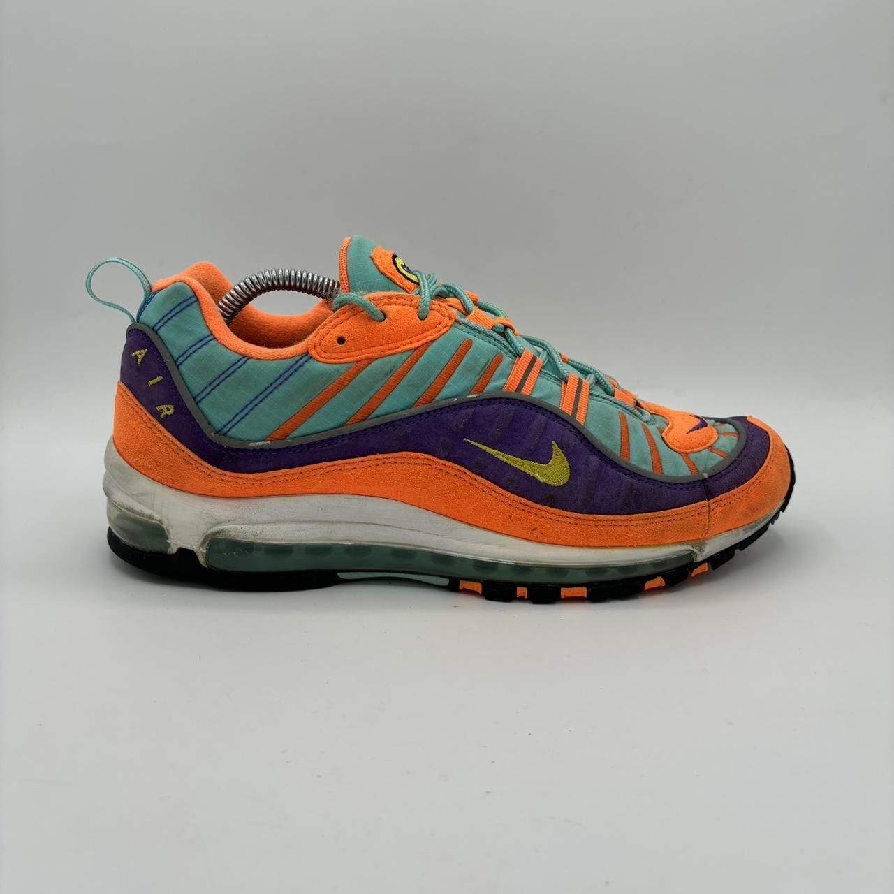 Nike Air Max 98 Cone Tour Yellow Hyper Grape Orange. Depop