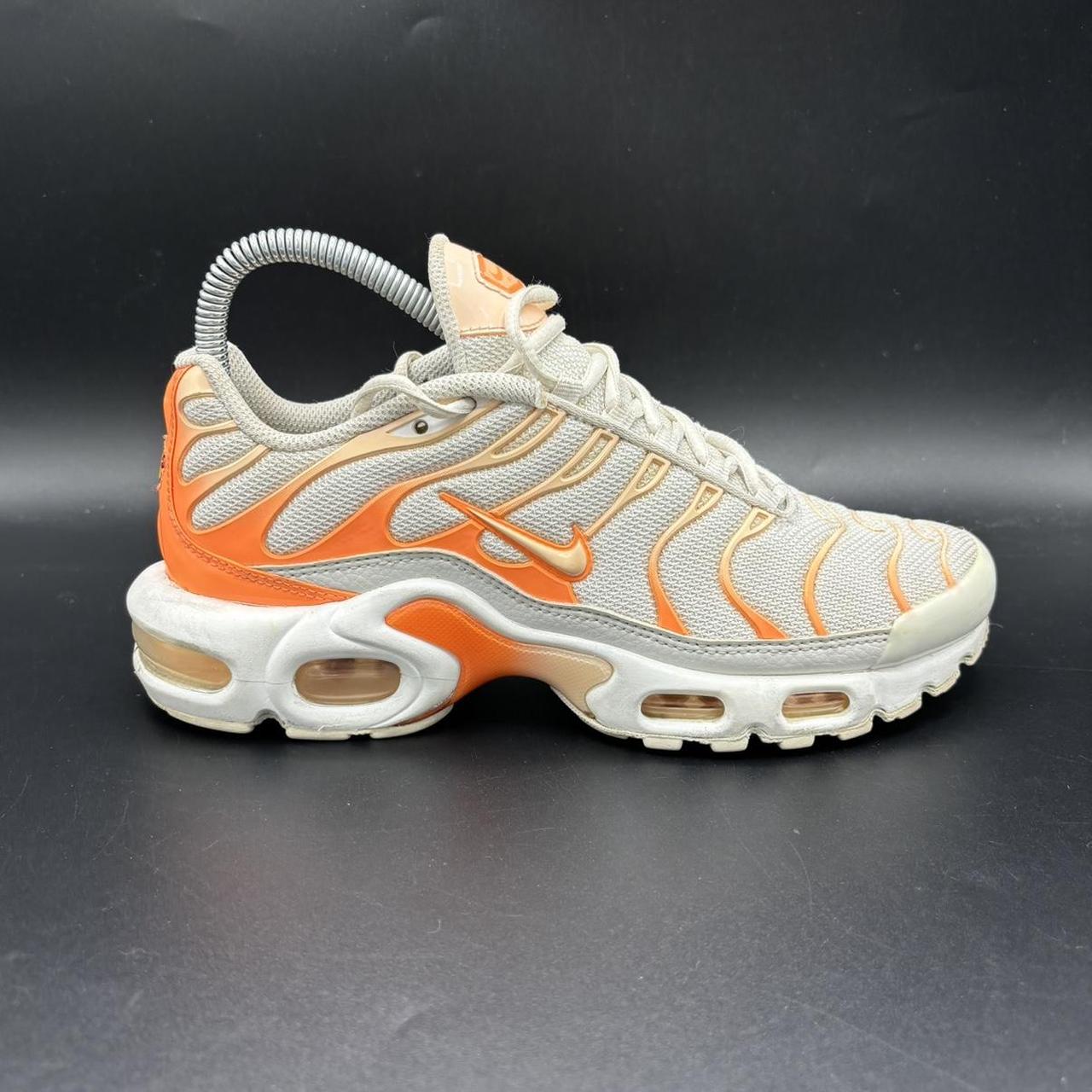 Nike Air Max Plus TN White Atomic Orange Crimson. Depop